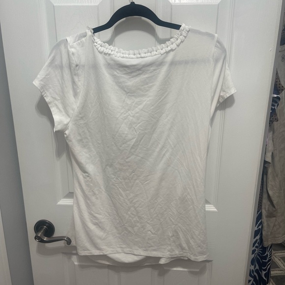 White House Black Market White Short Sleeve Top - Picture 10 of 14